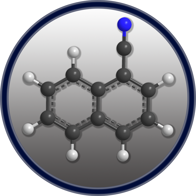 Structure of 1-cyanonaphthalene